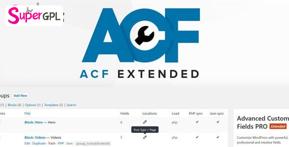 acf extended pro supergpl 1 1
