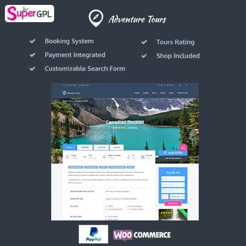 adventure tours wordpress tour travel theme supergpl 1 1