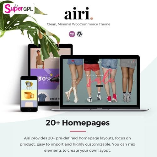 airi clean minimal woocommerce theme supergpl 1 1