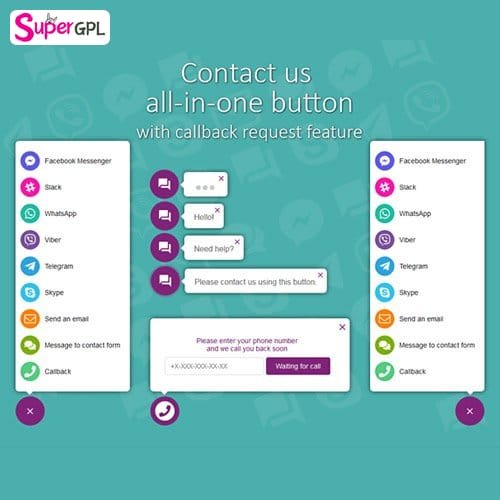 all in one support button callback request whatsapp messenger telegram 1 1 1