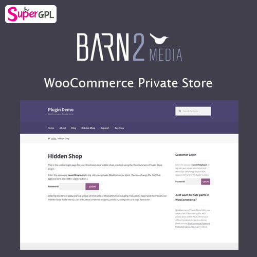 barn2media woocommerce private store supergpl 1 1