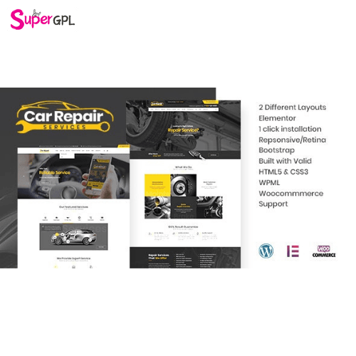 car repair services auto mechanic wordpress theme rtl supergpl 1 1