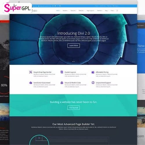 elegant themes divi wordpress theme layouts supergpl 1 1