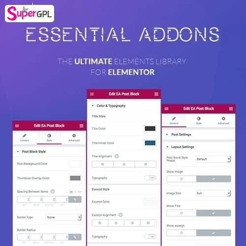 essential addons for elementor pro supergpl 2 1