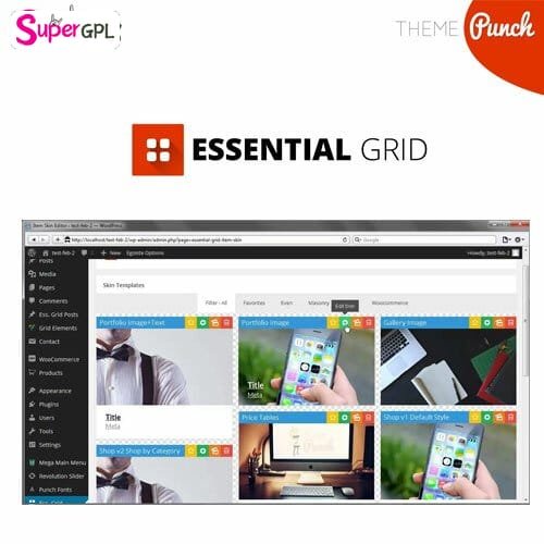 Super GPL-Wordpress GPL Themes and GPL Plugins ₹210 11 Essential Grid Gallery WordPress Plugin