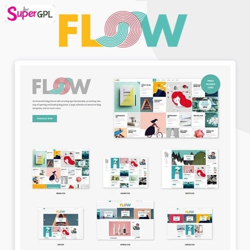 flow a fresh creative blog theme supergpl 1 1