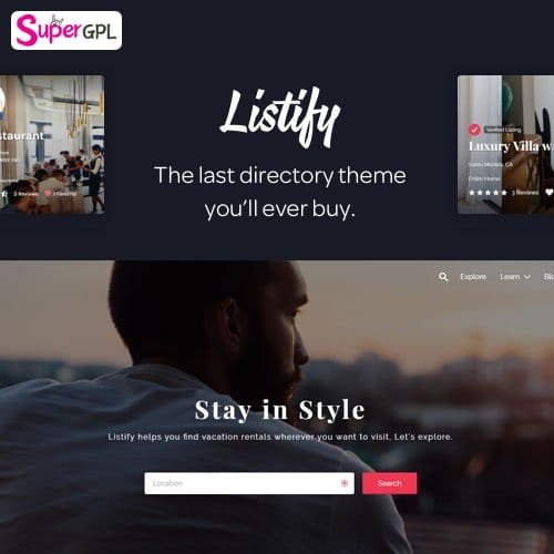 listify wordpress directory theme supergpl 1 1