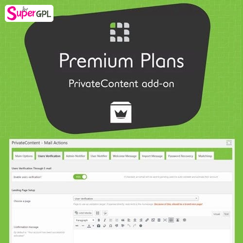privatecontent premium plans add on supergpl 1 1