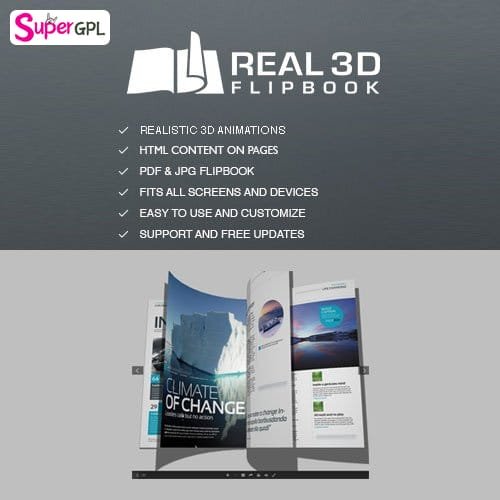 real 3d flipbook pdf viewer wordpress plugin supergpl 1 1