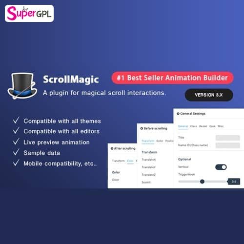 scroll magic animation builder wordpress plugin supergpl 1 1