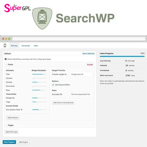 SearchWP WordPress Plugin 1 searchwp wordpress plugin supergpl 1 1