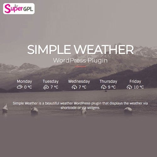 simple weather plugin supergpl 1 1