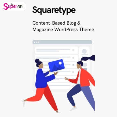 squaretype modern blog wordpress theme supergpl 1 1