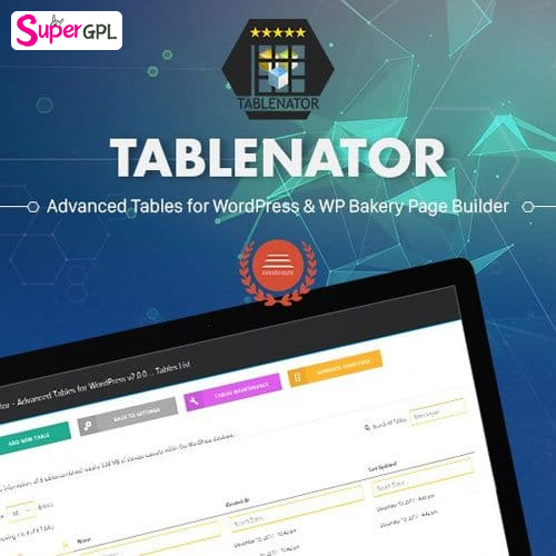 tablenator advanced tables for visual composer supergpl 1 1