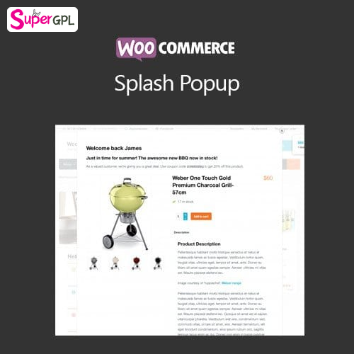 woocommerce splash popup supergpl 1 1