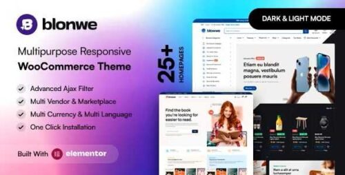 Blonwe Theme GPL Multipurpose WooCommerce Theme