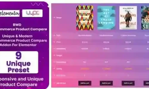 BWD WooCommerce Product Compare Addon For Elementor