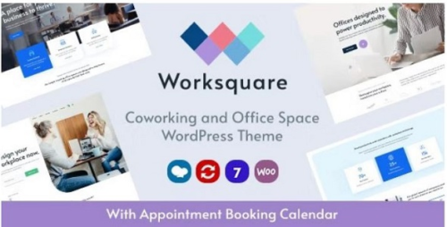 Worksquare Theme Coworking and Office Space WordPress Theme